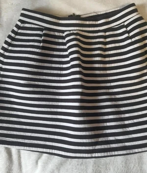 Jupe Bizzbee rayada negra y blanca 34 - XS – photo 2